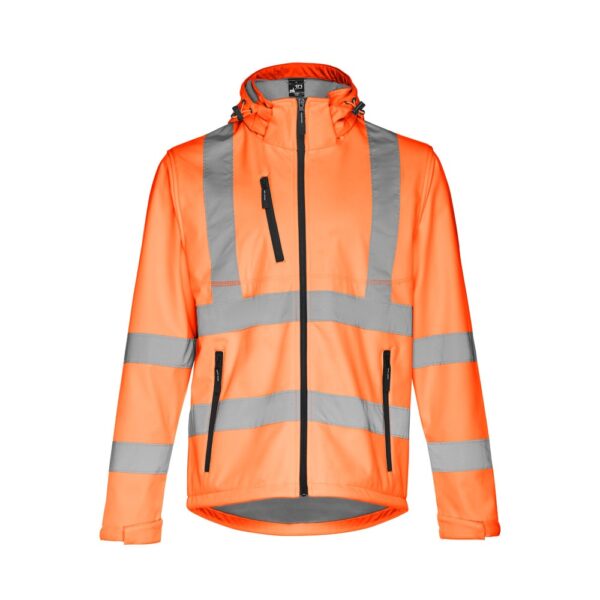 30182_198 THC ZAGREB WORK. High-visibility softshell jacket (unisex, class 111)