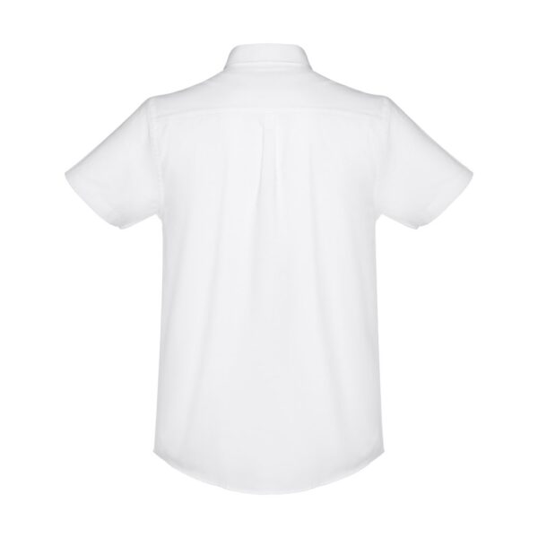 30200_106-b THC LONDON WH. Men's short-sleeved oxford shirt. White