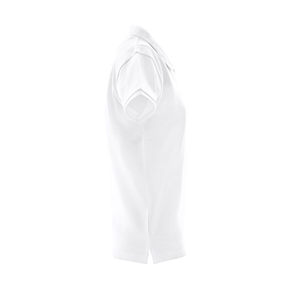 THC MONACO WOMEN WH. Women's short-sleeved polo shirt in carded cotton