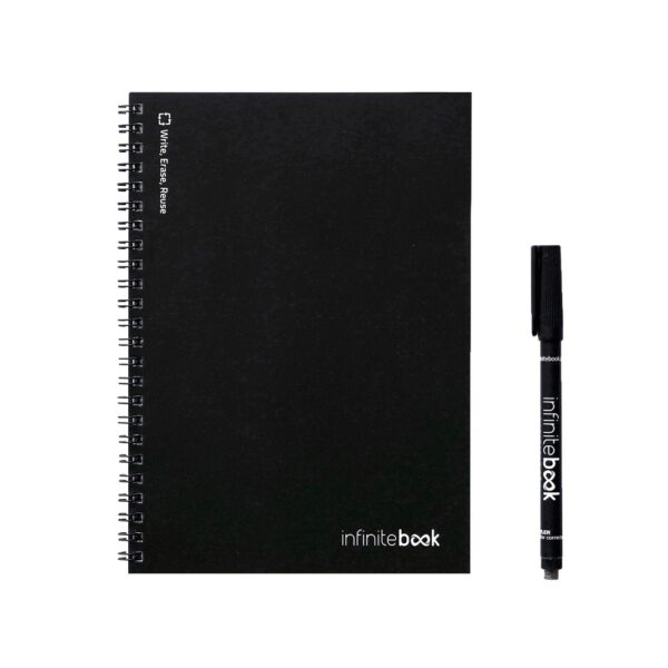 33200_103 INFINITEBOOK PLAIN A5. A5 Infinitebook with flexible cover and 15 plain whiteboard pages