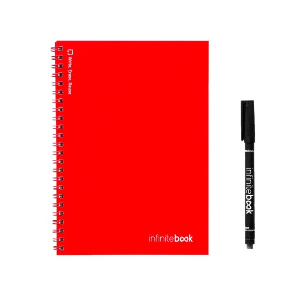 33200_105 INFINITEBOOK PLAIN A5. A5 Infinitebook with flexible cover and 15 plain whiteboard pages