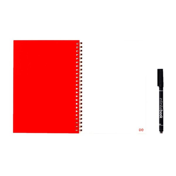 33200_105-a INFINITEBOOK PLAIN A5. A5 Infinitebook with flexible cover and 15 plain whiteboard pages