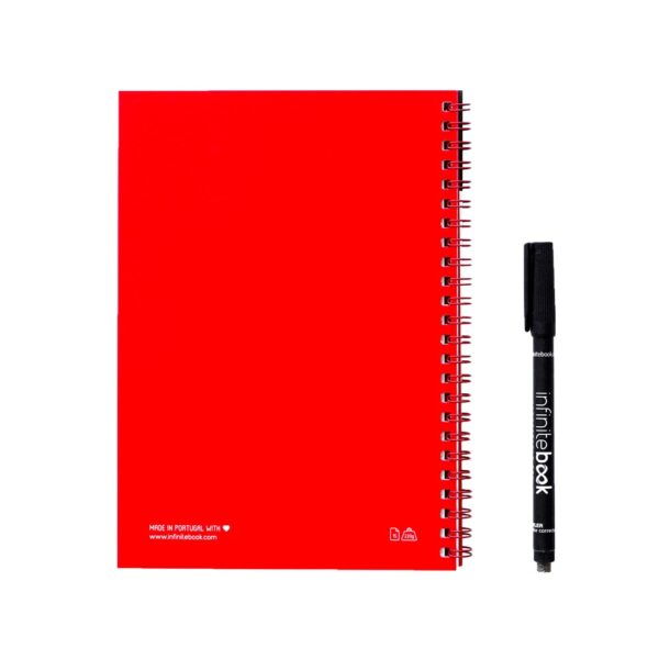 33200_105-b INFINITEBOOK PLAIN A5. A5 Infinitebook with flexible cover and 15 plain whiteboard pages