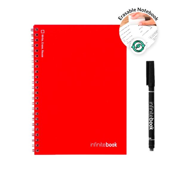 33200_105-c INFINITEBOOK PLAIN A5. A5 Infinitebook with flexible cover and 15 plain whiteboard pages