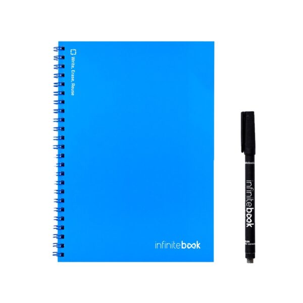 33200_114 INFINITEBOOK PLAIN A5. A5 Infinitebook with flexible cover and 15 plain whiteboard pages
