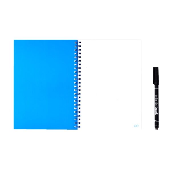 33200_114-a INFINITEBOOK PLAIN A5. A5 Infinitebook with flexible cover and 15 plain whiteboard pages