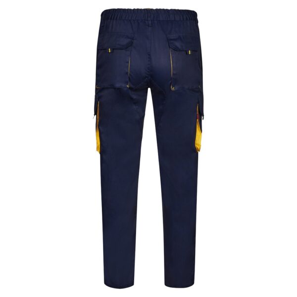 36004_204-b VL HYPNOS. Two-tone multi-pocket twill trousers (200g/m²), in cotton (35%) and polyester (65%)
