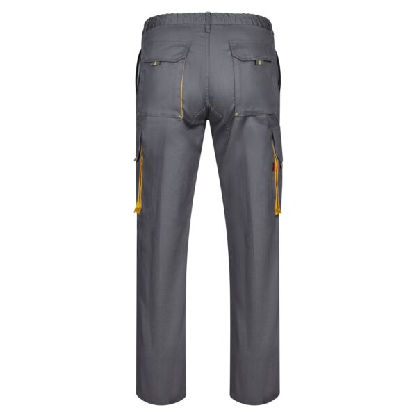 36004_207-b VL HYPNOS. Two-tone multi-pocket twill trousers (200g/m²), in cotton (35%) and polyester (65%)