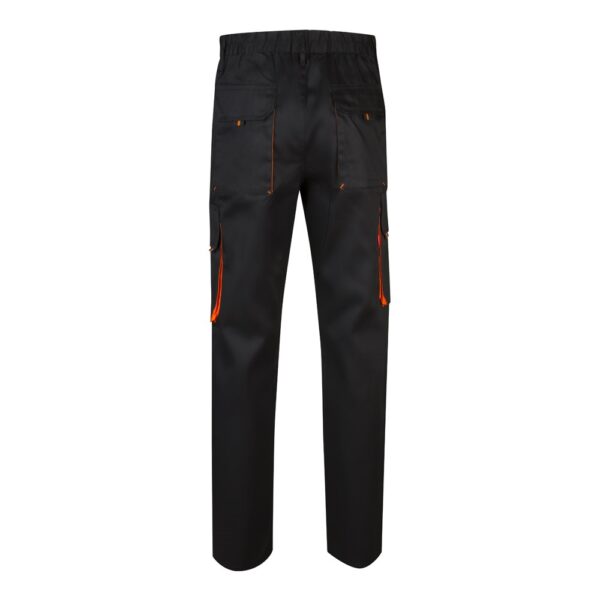 36004_213-b VL HYPNOS. Two-tone multi-pocket twill trousers (200g/m²), in cotton (35%) and polyester (65%)