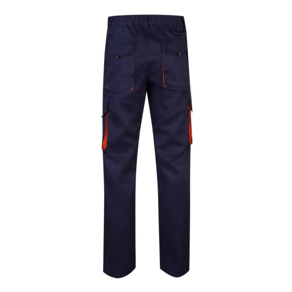 36004_214-b VL HYPNOS. Two-tone multi-pocket twill trousers (200g/m²), in cotton (35%) and polyester (65%)