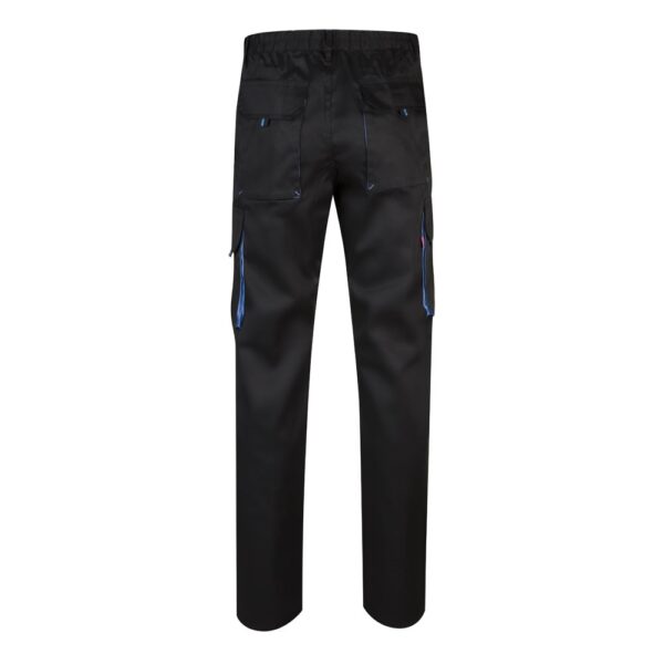36004_223-b VL HYPNOS. Two-tone multi-pocket twill trousers (200g/m²), in cotton (35%) and polyester (65%)