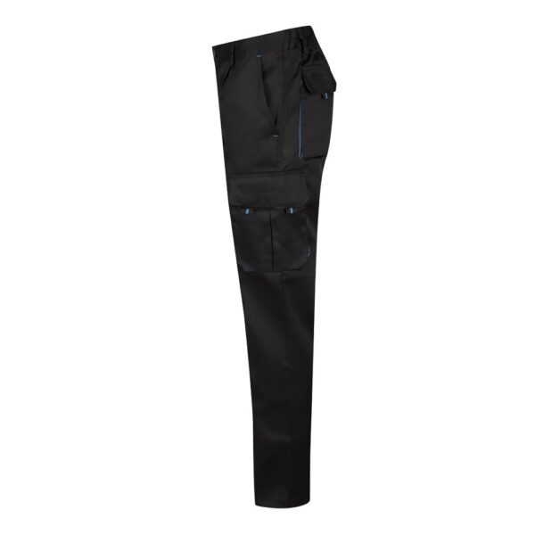 36004_223-c VL HYPNOS. Two-tone multi-pocket twill trousers (200g/m²), in cotton (35%) and polyester (65%)