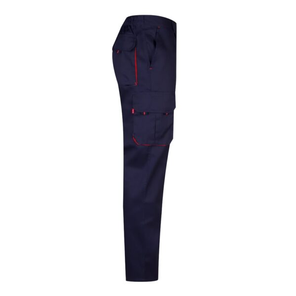 36004_224-d VL HYPNOS. Two-tone multi-pocket twill trousers (200g/m²), in cotton (35%) and polyester (65%)