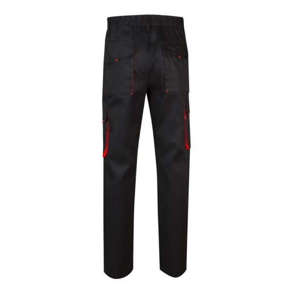 36004_233-b VL HYPNOS. Two-tone multi-pocket twill trousers (200g/m²), in cotton (35%) and polyester (65%)