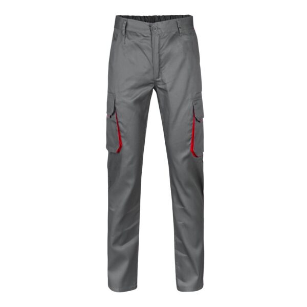 36004_237 VL HYPNOS. Two-tone multi-pocket twill trousers (200g/m²), in cotton (35%) and polyester (65%)
