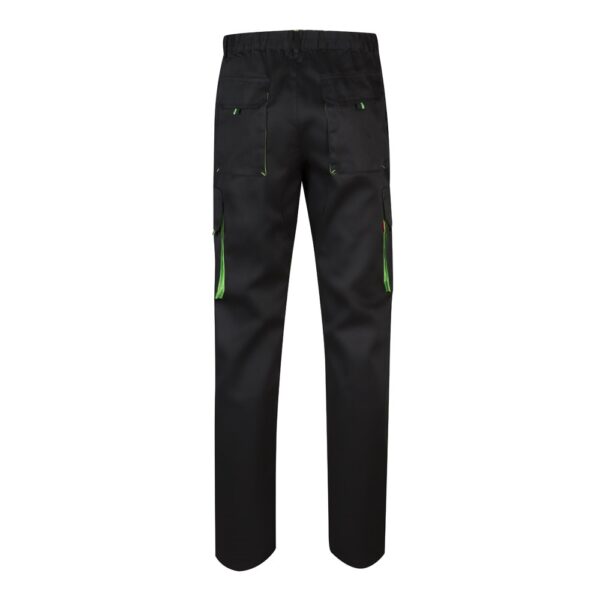 36004_243-b VL HYPNOS. Two-tone multi-pocket twill trousers (200g/m²), in cotton (35%) and polyester (65%)