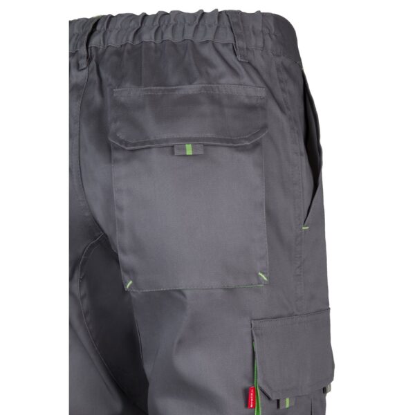 36004_247-f VL HYPNOS. Two-tone multi-pocket twill trousers (200g/m²), in cotton (35%) and polyester (65%)