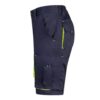 VL HEMERA. Two-tone, multi-pocket stretch Bermuda shorts (240g/m²), in cotton (46%), EME (38%) and polyester (16%)