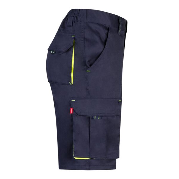 36018_204-d VL HEMERA. Two-tone, multi-pocket stretch Bermuda shorts (240g/m²), in cotton (46%), EME (38%) and polyester (16%)