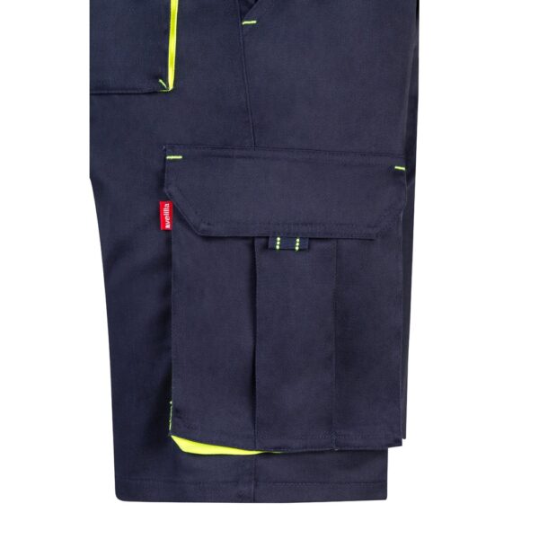 36018_204-e VL HEMERA. Two-tone, multi-pocket stretch Bermuda shorts (240g/m²), in cotton (46%), EME (38%) and polyester (16%)