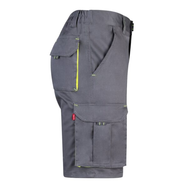 36018_207-d VL HEMERA. Two-tone, multi-pocket stretch Bermuda shorts (240g/m²), in cotton (46%), EME (38%) and polyester (16%)