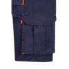 VL HEMERA. Two-tone, multi-pocket stretch Bermuda shorts (240g/m²), in cotton (46%), EME (38%) and polyester (16%)