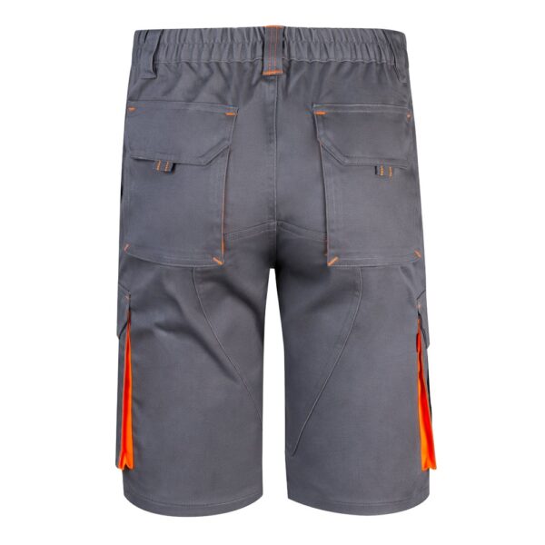 36018_217-b VL HEMERA. Two-tone, multi-pocket stretch Bermuda shorts (240g/m²), in cotton (46%), EME (38%) and polyester (16%)