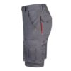 VL HEMERA. Two-tone, multi-pocket stretch Bermuda shorts (240g/m²), in cotton (46%), EME (38%) and polyester (16%)