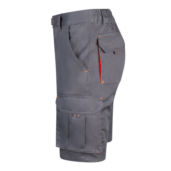36018_217-c VL HEMERA. Two-tone, multi-pocket stretch Bermuda shorts (240g/m²), in cotton (46%), EME (38%) and polyester (16%)