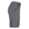 VL HEMERA. Two-tone, multi-pocket stretch Bermuda shorts (240g/m²), in cotton (46%), EME (38%) and polyester (16%)