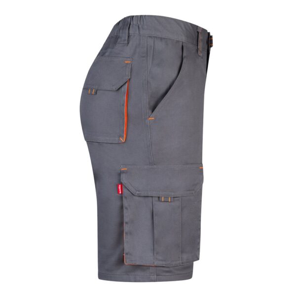 36018_217-d VL HEMERA. Two-tone, multi-pocket stretch Bermuda shorts (240g/m²), in cotton (46%), EME (38%) and polyester (16%)