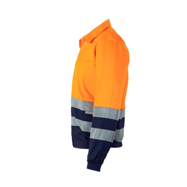 VL NEPTUNE LARGE. Two-tone twill jacket (210g/m²) in polyester (80%) and cotton (20%)