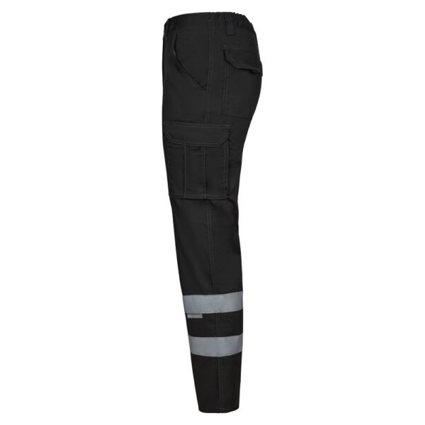 VL DIONYSUS. Multi-pocket stretch trousers (240g/m²), in cotton (46%), EME (38%) and polyester (16%)