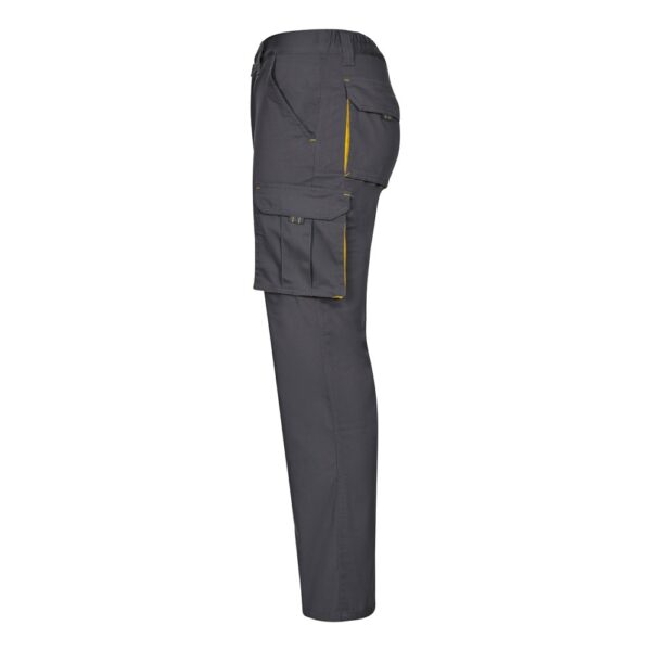 36031_207-c VL FIDES. Two-tone, multi-pocket stretch trousers (240g/m²), in cotton (46%), EME (38%) and polyester (16%)