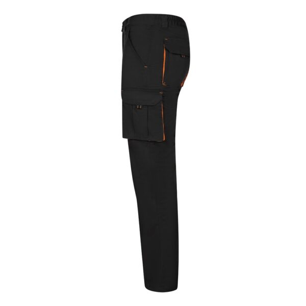 36031_213-c VL FIDES. Two-tone, multi-pocket stretch trousers (240g/m²), in cotton (46%), EME (38%) and polyester (16%)