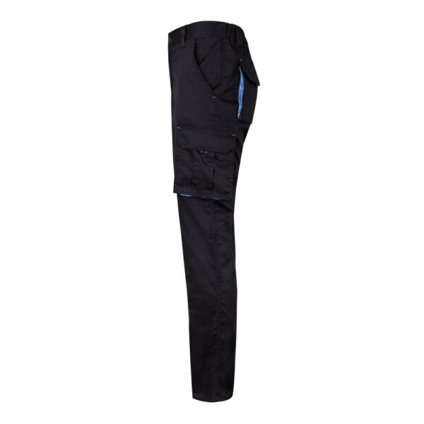36031_223-c VL FIDES. Two-tone, multi-pocket stretch trousers (240g/m²), in cotton (46%), EME (38%) and polyester (16%)