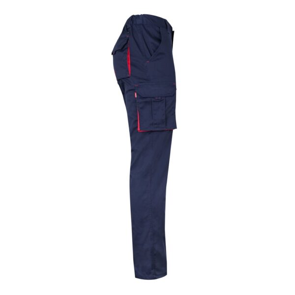 36031_224-d VL FIDES. Two-tone, multi-pocket stretch trousers (240g/m²), in cotton (46%), EME (38%) and polyester (16%)