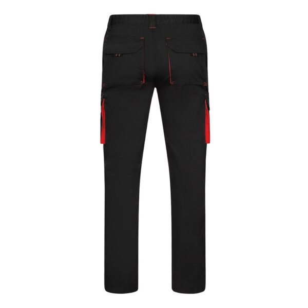36031_233-b VL FIDES. Two-tone, multi-pocket stretch trousers (240g/m²), in cotton (46%), EME (38%) and polyester (16%)