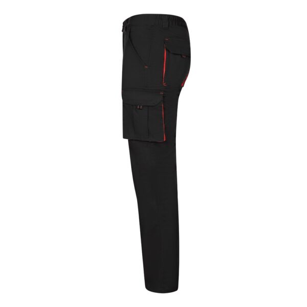 36031_233-c VL FIDES. Two-tone, multi-pocket stretch trousers (240g/m²), in cotton (46%), EME (38%) and polyester (16%)