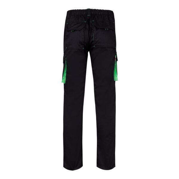 36031_243-b VL FIDES. Two-tone, multi-pocket stretch trousers (240g/m²), in cotton (46%), EME (38%) and polyester (16%)