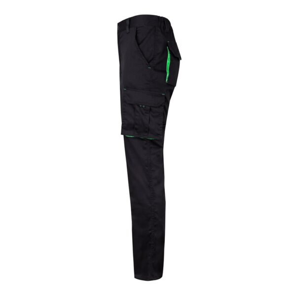 36031_243-c VL FIDES. Two-tone, multi-pocket stretch trousers (240g/m²), in cotton (46%), EME (38%) and polyester (16%)