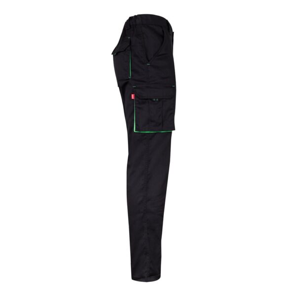 36031_243-d VL FIDES. Two-tone, multi-pocket stretch trousers (240g/m²), in cotton (46%), EME (38%) and polyester (16%)