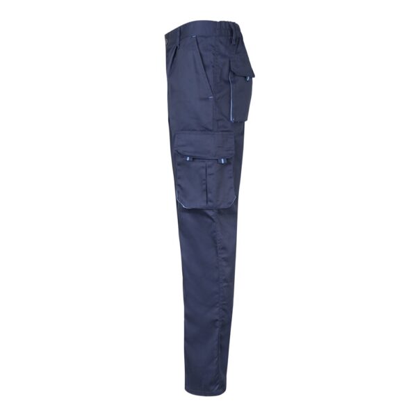 36031_244-c VL FIDES. Two-tone, multi-pocket stretch trousers (240g/m²), in cotton (46%), EME (38%) and polyester (16%)