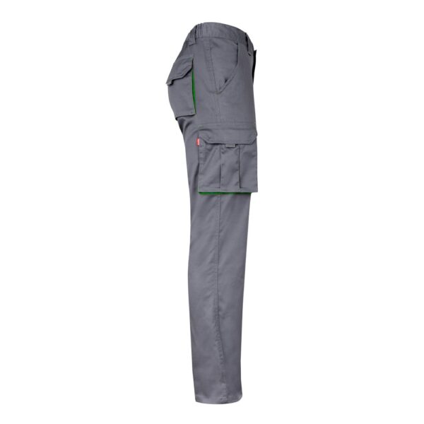 36031_247-d VL FIDES. Two-tone, multi-pocket stretch trousers (240g/m²), in cotton (46%), EME (38%) and polyester (16%)