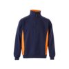 36044_214 VL SVAROG. Two-tone terry sweatshirt (260g/m²), in polyester (65%) and cotton (35%)