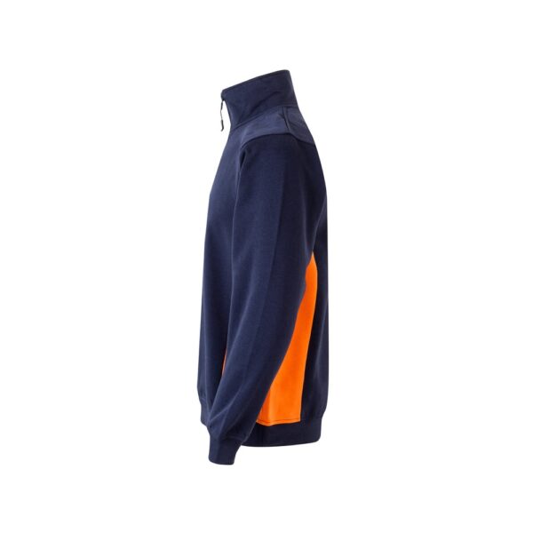 VL SVAROG. Two-tone terry sweatshirt (260g/m²), in polyester (65%) and cotton (35%)