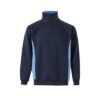 36044_244 VL SVAROG. Two-tone terry sweatshirt (260g/m²), in polyester (65%) and cotton (35%)