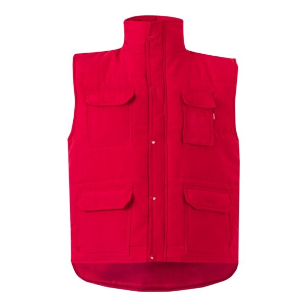 36047_105 VL MEFITIS. Multi-pocket padded vest (220g/m²), in polyester (100%)