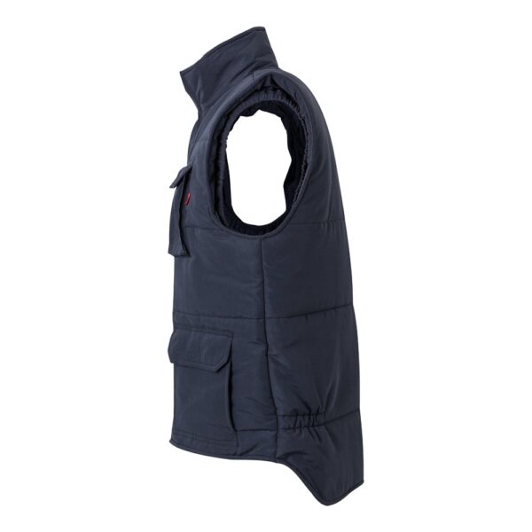 36047_134-c VL MEFITIS. Multi-pocket padded vest (220g/m²), in polyester (100%)