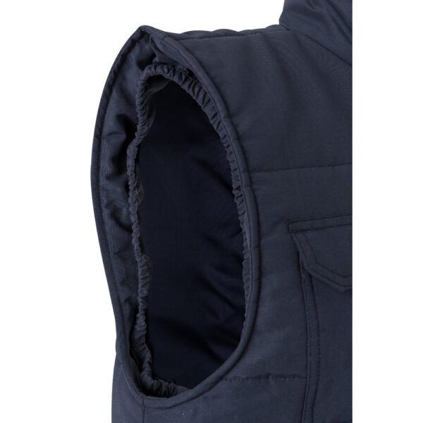 36047_134-e VL MEFITIS. Multi-pocket padded vest (220g/m²), in polyester (100%)